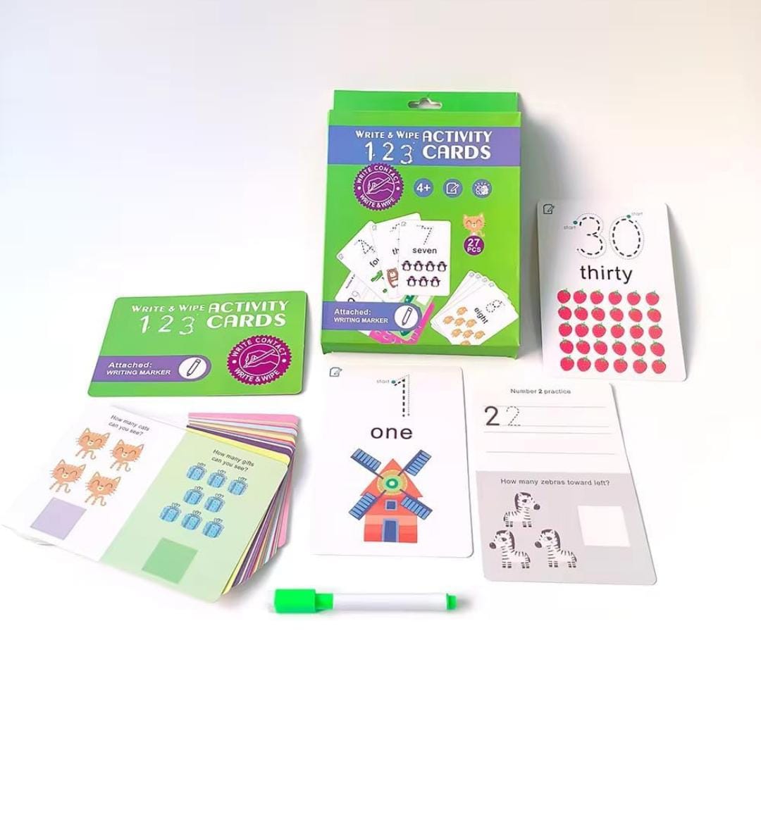 Write & wipe Activity Cards