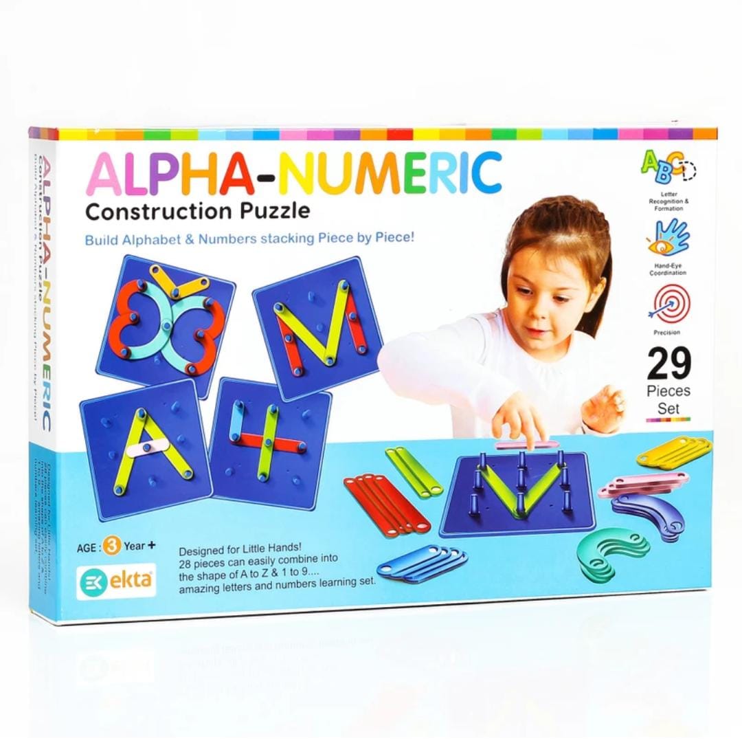 ALPHA-NUMERIC Construction Puzzle