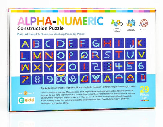 ALPHA-NUMERIC Construction Puzzle