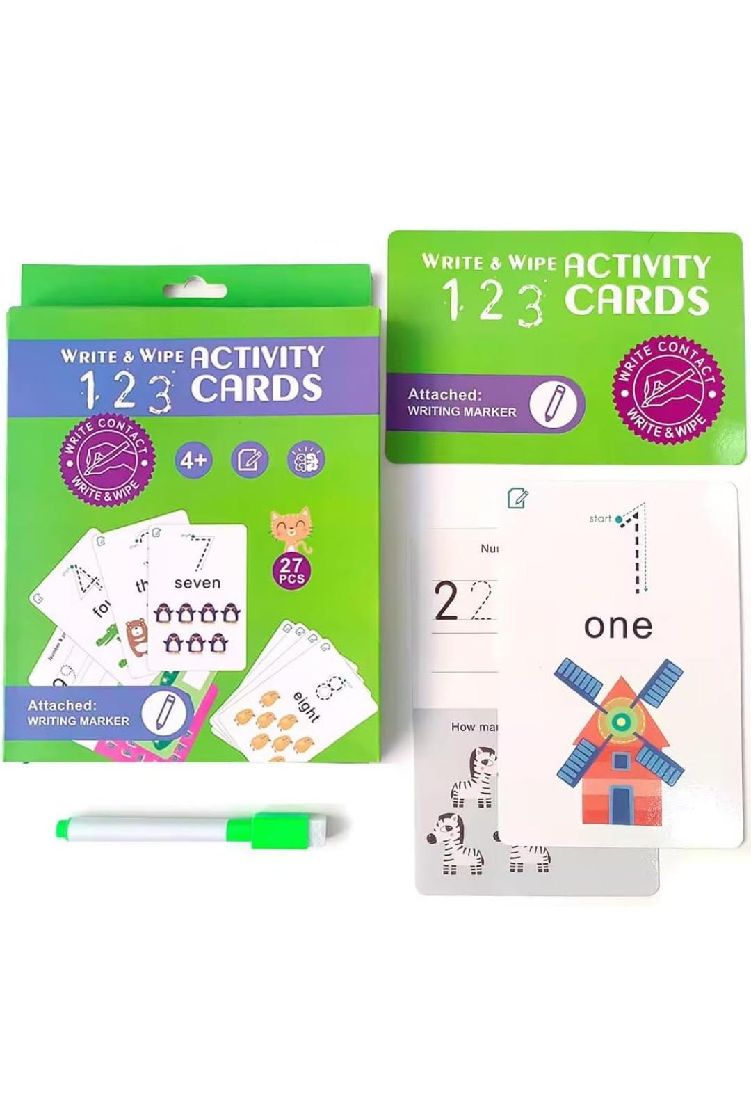 Write & wipe Activity Cards