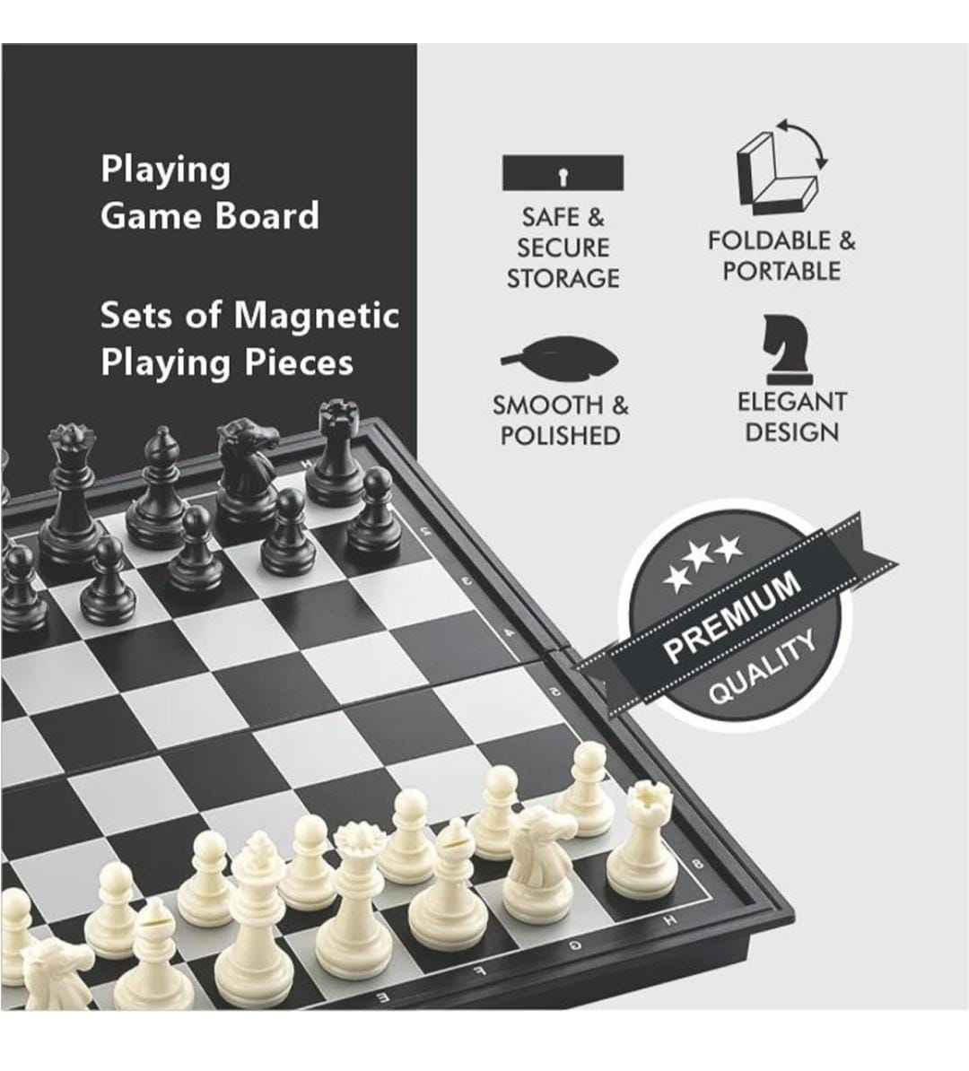 Magnetic Chess & Ludo combo pack